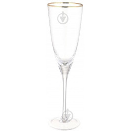 Fiora Бокал для шампанського Gold moon, , 260 ml, скло (8GY01A)