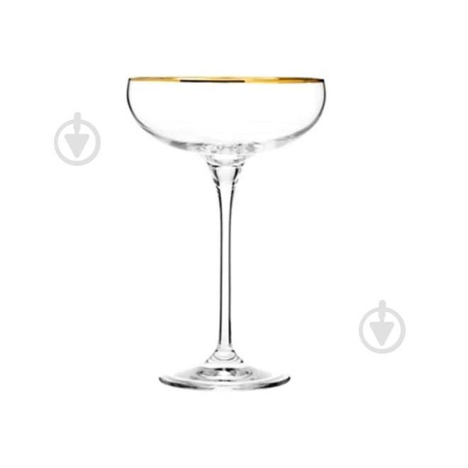 Krosno Набір бокалів для шампанського HARMONI Gold 240 мл 6 шт. (575024) - зображення 1