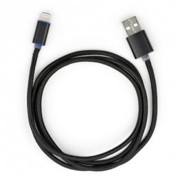 Vinga USB 2.0 AM to Lightning 1m LED black (VCPDCLLED1BK)