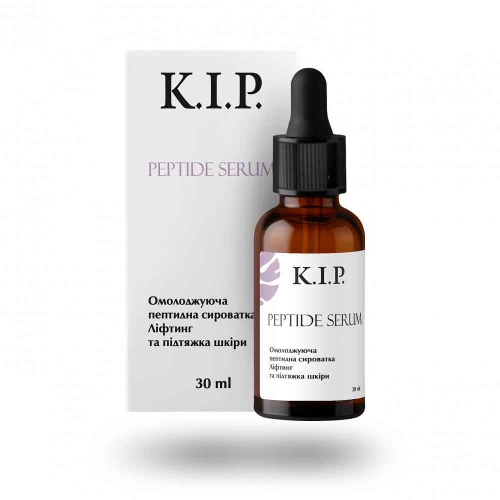 K.I.P. Natural Cosmetic Омолоджуюча пептидна сироватка Ліфтинг та підтяжка шкіри K.I.P. 30 мл - зображення 1