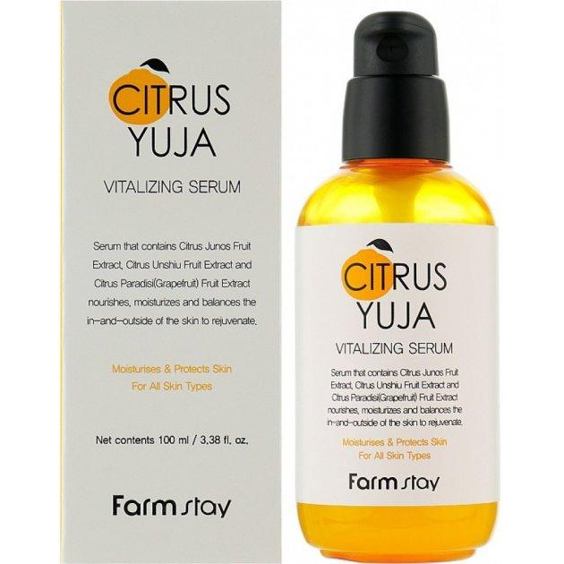 FarmStay Сироватка  Citrus Yuja Citrus Yuja Vitalizing Serum з екстрактом юдзу 100 мл (8809674692182) - зображення 1