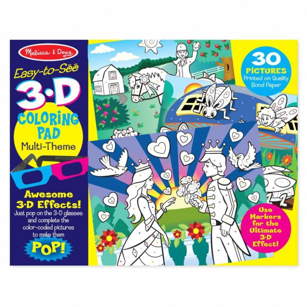 Melissa&Doug 3D раскраска по точкам Melissa & Doug для девочек (MD9963) - зображення 1