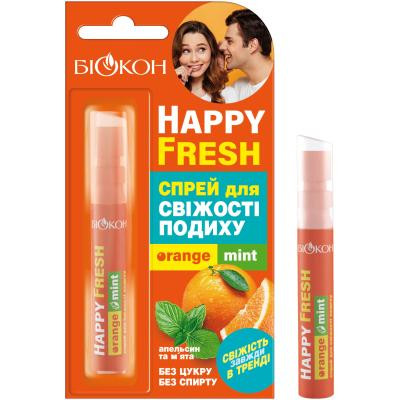 Біокон Спрей для полости рта  Happy Fresh Orange mint 10 мл (4823110300039) - зображення 1