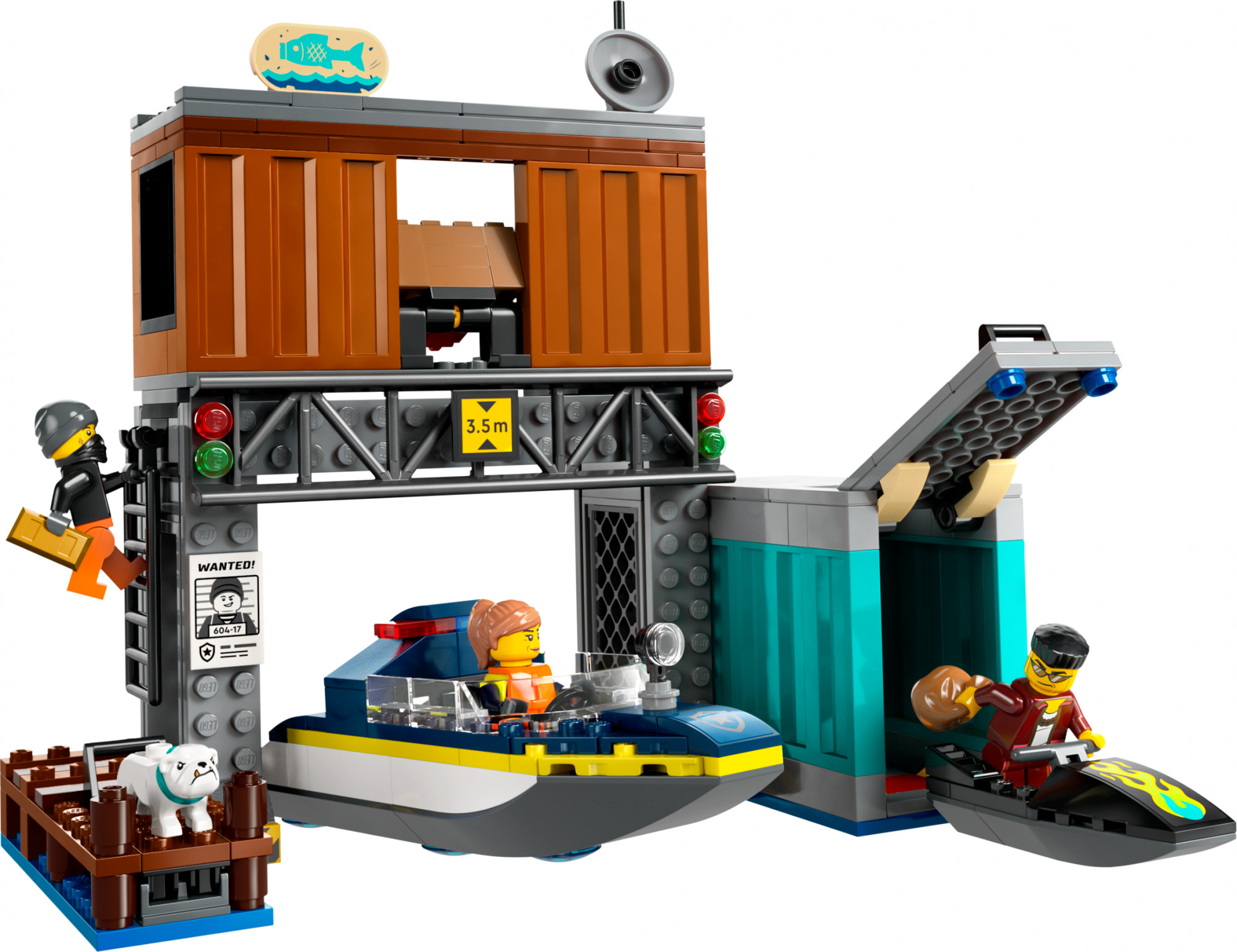 LEGO Поліцейський катер і притулок злочинців (60417) - зображення 1
