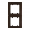 MAKEL Рамка 2-постовая вертикальная коричневый (32096707) - зображення 1