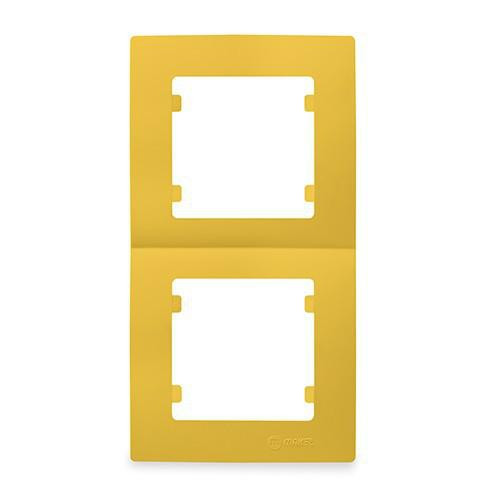 MAKEL Рамка 2-постовая вертикальная желтый (32074707) - зображення 1