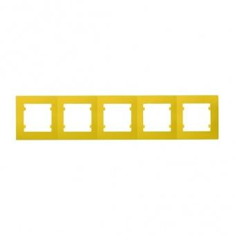MAKEL Рамка 5-постовая желтый (32074705) - зображення 1