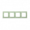 MAKEL Рамка 4-постовая светло зеленная (32091704) - зображення 1