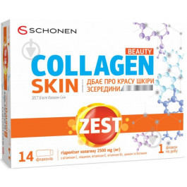 Schonen Вітаміни Zest Beauty Collagen Skin розчин питний у флаконах по 25 мл 14 шт