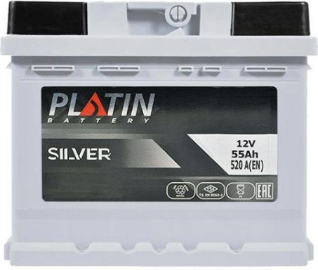 Platin 6СТ-55 АзЕ Silver (5502392) - зображення 1