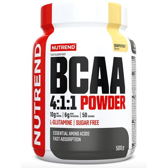 Nutrend BCAA 4:1:1 Powder 500 g /50 servings/ Grapefruit - зображення 1