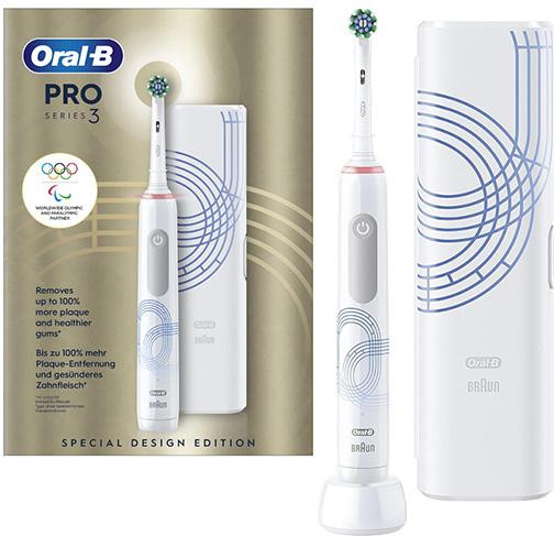 Oral-B D505 PRO 3 3500 Cross Action White Olympic Edition - зображення 1