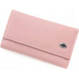 ST Leather Жіноча вертикальна світло-рожева ключниця з натуральної шкіри  (14033)