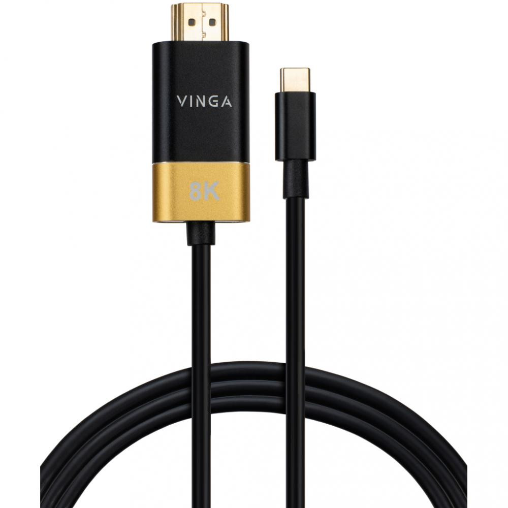 Vinga USB Type-C to HDMI v2.1 1.5m Black (VCPVCCH2115) - зображення 1