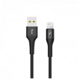 SkyDolphin S05L TPE Frost Line USB to Lightning 1m Black (USB-000549)