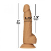 Addiction Dual Density Silicone Dildo Caramel 8 (SO8243) - зображення 4