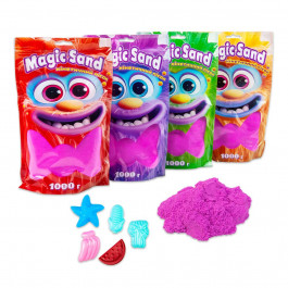 STRATEG Кінетичний пісок Magic sand в пакеті фіолетовий, 1 кг 39404-4