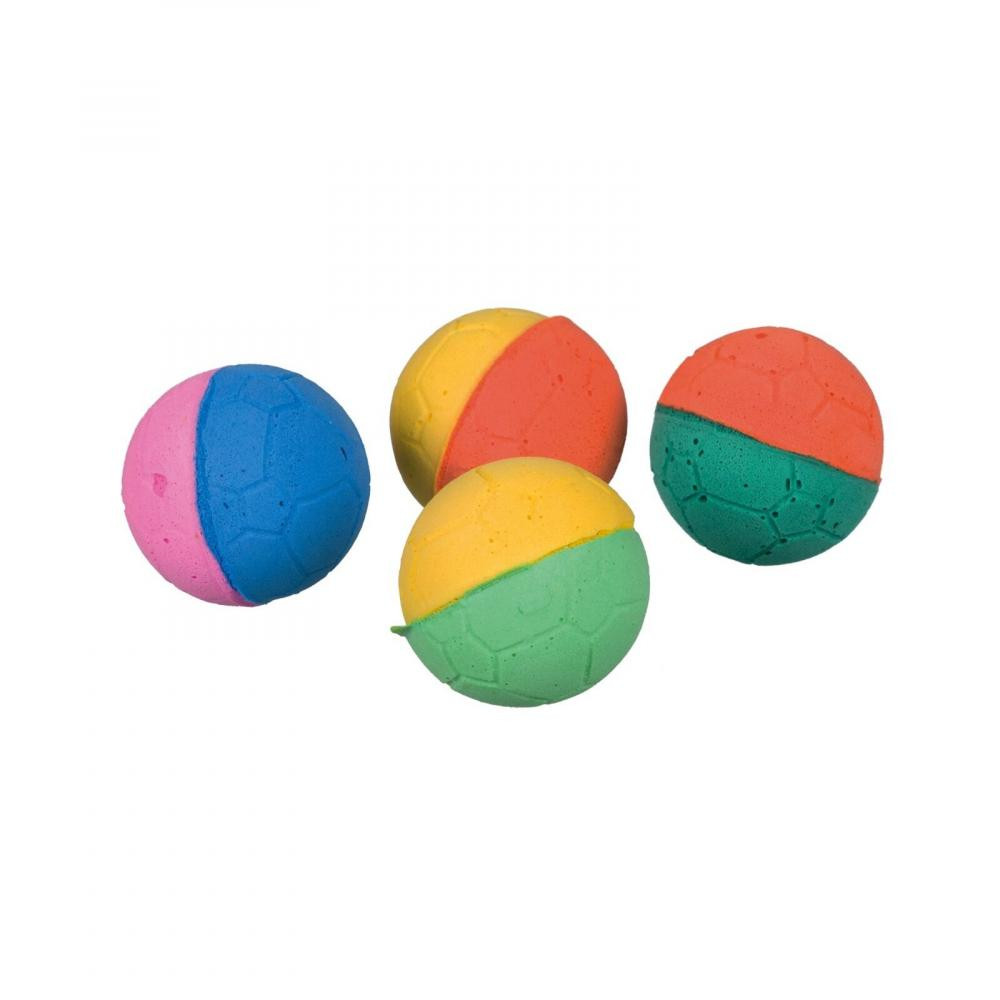 Trixie Набор мячиков Set of Soft Balls для кошек, 4 шт (41100) - зображення 1