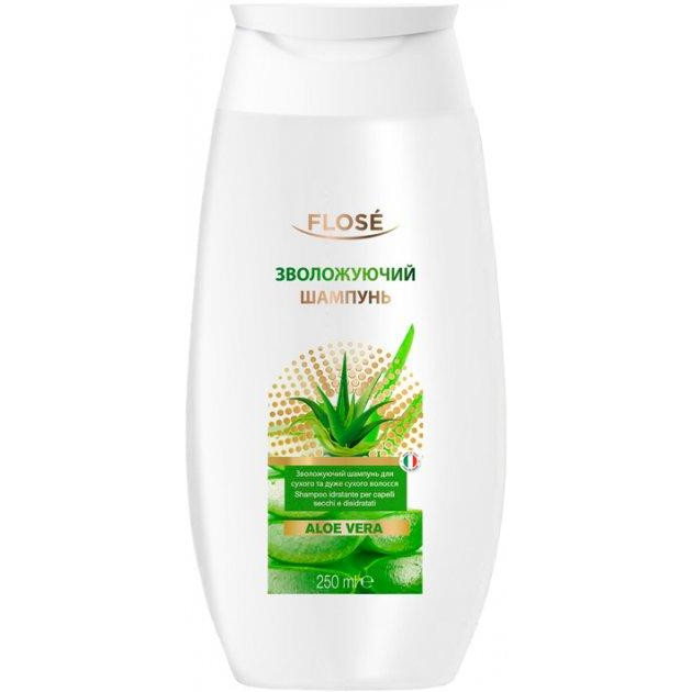 Flose Шампунь  Aloe vera Зволожуючий для сухого і дуже сухого волосся 250 мл (8029840021930) - зображення 1