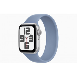 Apple Watch SE 2 GPS 40mm Silver Alu. Case w. Winter Blue Solo Loop - Size 9 (MRTT3+MTAU3)
