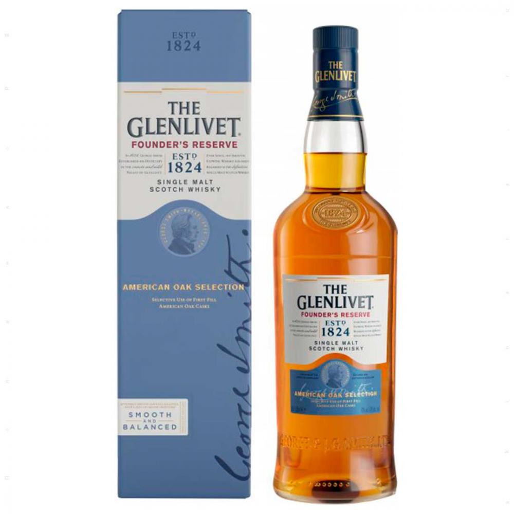 The Glenlivet Виски The Founder's Reserve 0.5 л 40% в подарочной упаковке (5000299621226) - зображення 1