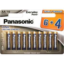 Panasonic AA bat Alkaline 10шт Alkaline Power (LR6REE/10B4F)