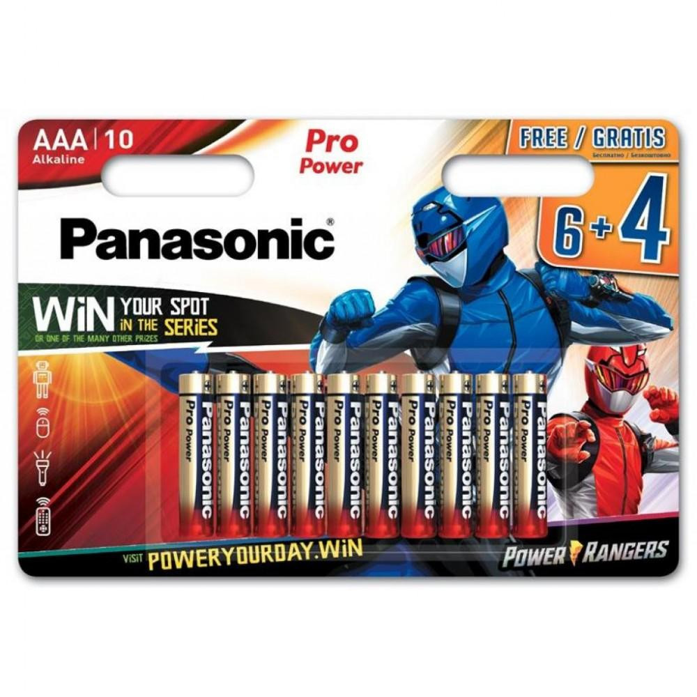 Panasonic AAA bat Alkaline 10шт Pro Power (LR03XEG/10B4FPR) - зображення 1
