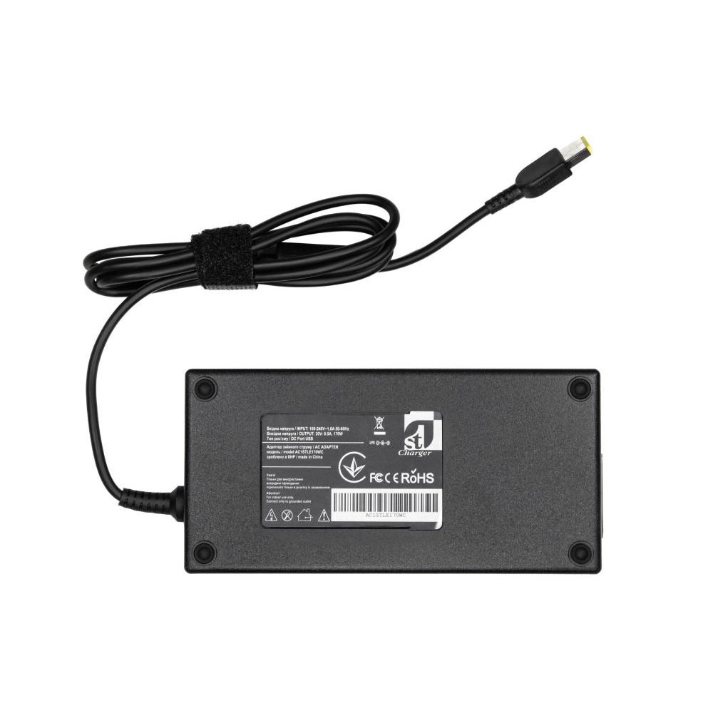 1StCharger Lenovo 20V 170W 8.5A Square (AC1STLE170WC) - зображення 1