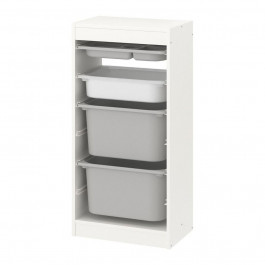 IKEA TROFAST(294.783.79) коробка/лоток для зберігання kmb, білий сірий/білий