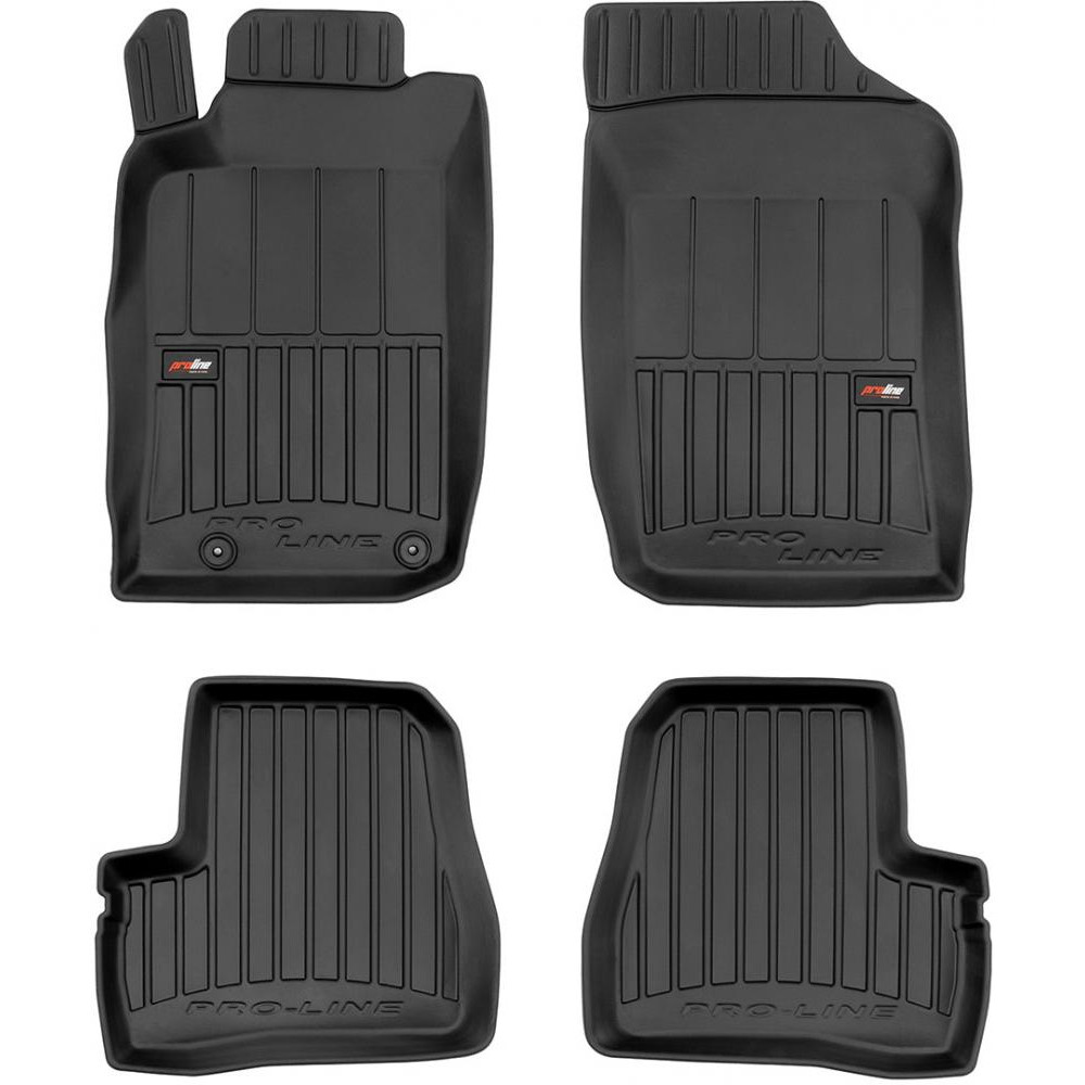 Frogum Автомобільні килимки поліки в салон Frogum 3D на у Peugeot 206 1 98-12 Пежо 206 чорні - зображення 1