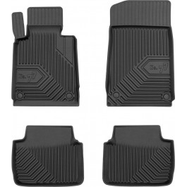 Frogum Автомобільні килимки поліки в салон Frogum 3D на у BMW 3 E46 RWD 98-07 БМВ 3 чорні