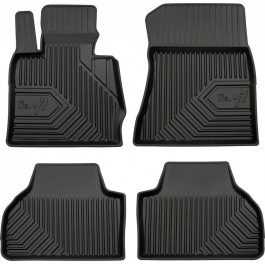 Frogum Автомобільні килимки поліки в салон Frogum 3D на у BMW X4 F26 14-18 БМВ Х4 чорні