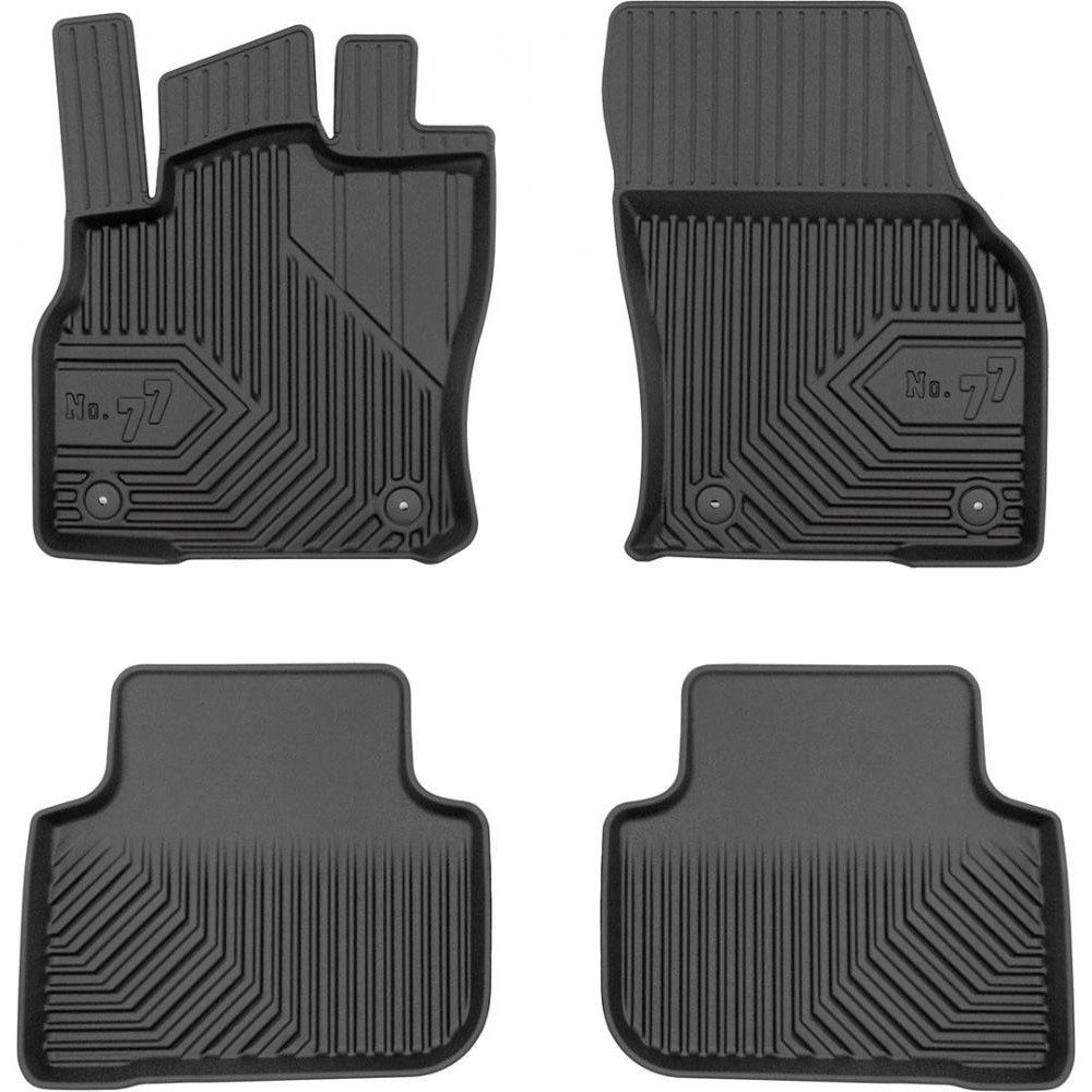 Frogum Автомобільні килимки поліки в салон Frogum 3D на у Audi Q3 RS Q3 2 18- Ауди Ку3 чорні - зображення 1