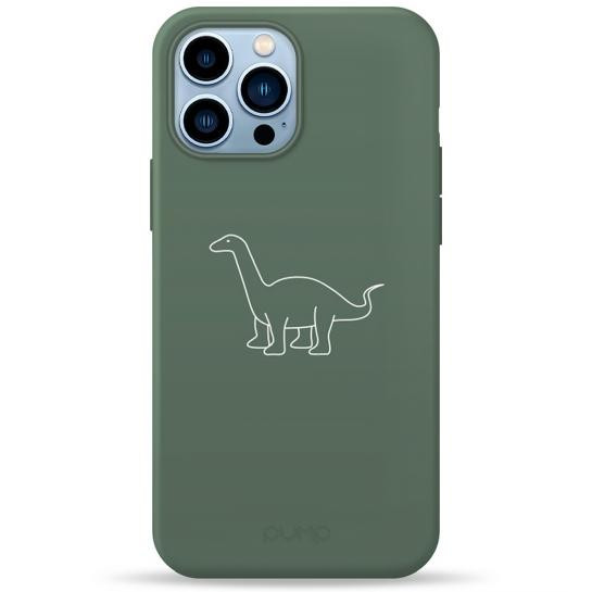 Pump Silicone Minimalistic Case for iPhone 13 Pro Max Dino Green (PMSLMN13PROMAX-1/2582) - зображення 1