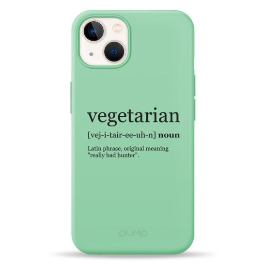 Pump Silicone Minimalistic Case for iPhone 13 Vegetarian Wiki (PMSLMN13-4/253) - зображення 1