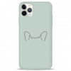 Pump Silicone Minimalistic Case for iPhone 11 Pro Max Dog Ears (PMSLMN11PROMAX-1/242) - зображення 1