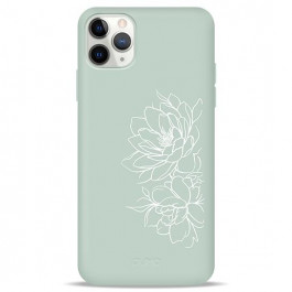 Pump Silicone Minimalistic Case for iPhone 11 Pro Max Floral (PMSLMN11PROMAX-7/231)