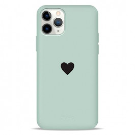 Pump Silicone Minimalistic Case for iPhone 11 Pro Black Heart (PMSLMN11PRO-6/259)