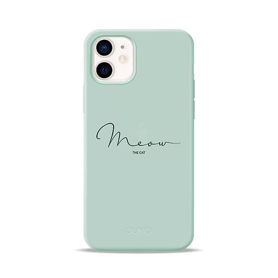 Pump Silicone Minimalistic Case for iPhone 12 mini Meow Light Blue (PMSLMN12(5.4)-1/248) - зображення 1