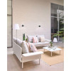 La Forma Кутовий диван для саду алюмінієвий Білий ZALTANA S794R33 - зображення 7