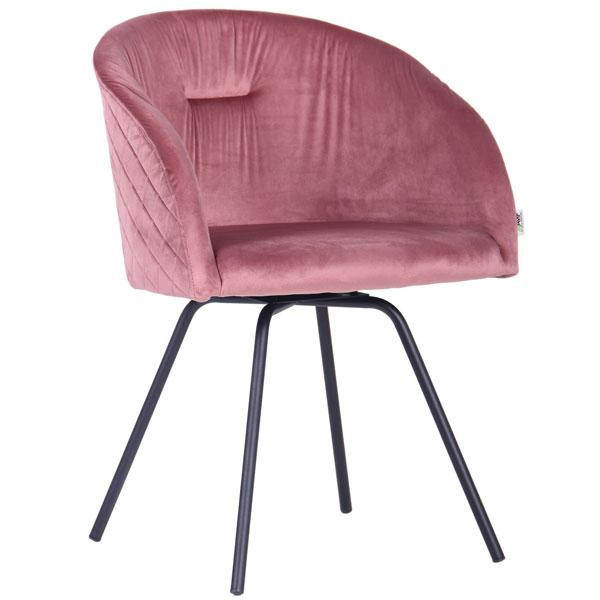Art Metal Furniture Sacramento черный/велюр розовый антик (546795) - зображення 1