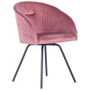 Art Metal Furniture Sacramento черный/велюр розовый антик (546795) - зображення 2