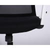 Art Metal Furniture Uran White HR сиденье Сидней-07/спинка Сетка HY-100 черная (297454) - зображення 10