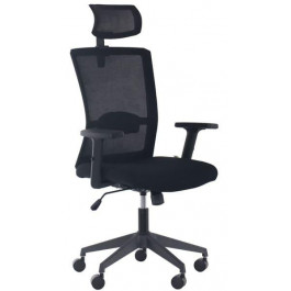 Art Metal Furniture Uran Black HR сиденье Нест-01 черная/спинка Сетка SL-00 черная (297843)