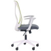 Art Metal Furniture Nickel White сиденье Нест-08 серая/спинка Сетка SL-06 салатовая (377223) - зображення 3