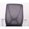 Art Metal Furniture Nickel White сиденье Нест-01 черная/спинка Сетка SL-16 серая (377219) - зображення 5