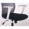 Art Metal Furniture Nickel White сиденье Нест-01 черная/спинка Сетка SL-16 серая (377219) - зображення 8