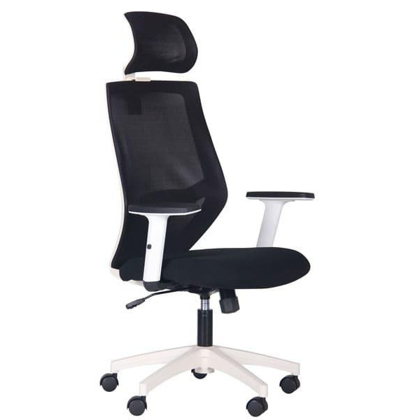 Art Metal Furniture Lead White HR сиденье Нест-01 черная/спинка Сетка HY-100 черная (297927) - зображення 1