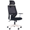 Art Metal Furniture Lead White HR сиденье Нест-01 черная/спинка Сетка HY-100 черная (297927) - зображення 2