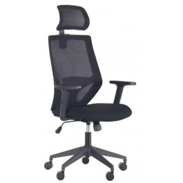 Art Metal Furniture Lead Black HR сиденье Нест-01 черная/спинка Сетка SL-00 черная (297895)